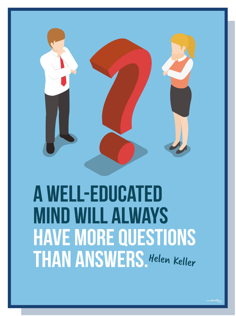 Ask questions... poster – doodle education